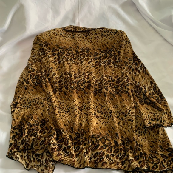 Enfocus Studio Cardigan Animal Print Blouse Women’s 18 NWT 3/4 Length Sleeves - Picture 3 of 12